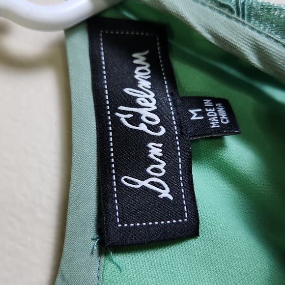 NWT Sea Green Lace Sam Edelman V Neck Shift Dress - Picture 4 of 8